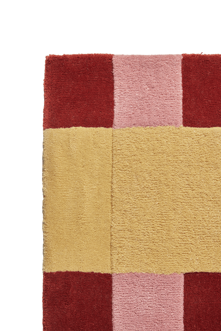 Alfombra de lana Aisles, Rojo, 170x240 cm Scandi Living