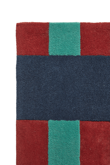 Alfombra de lana Aisles - Verde, 170x240 cm - Scandi Living