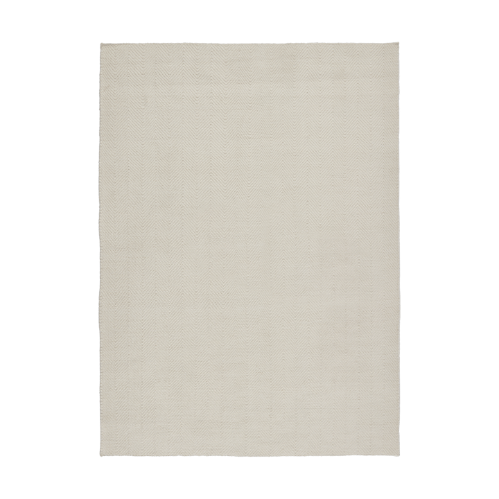 Alfombra de lana Furrow blanco natural - 170x240 cm - Scandi Living