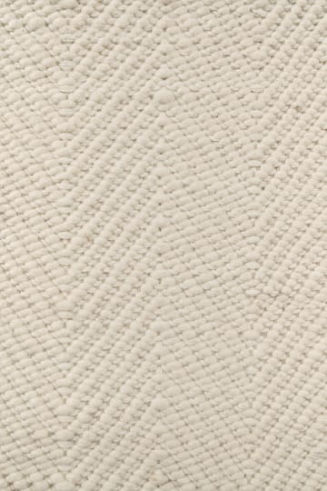 Alfombra de lana Furrow blanco natural - 80x240 cm - Scandi Living