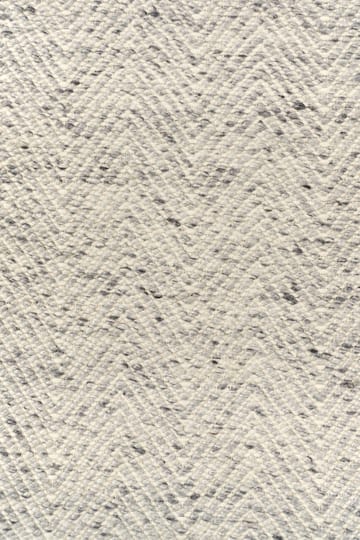 Alfombra de lana Furrow blanco natural/gris - 170x240 cm - Scandi Living