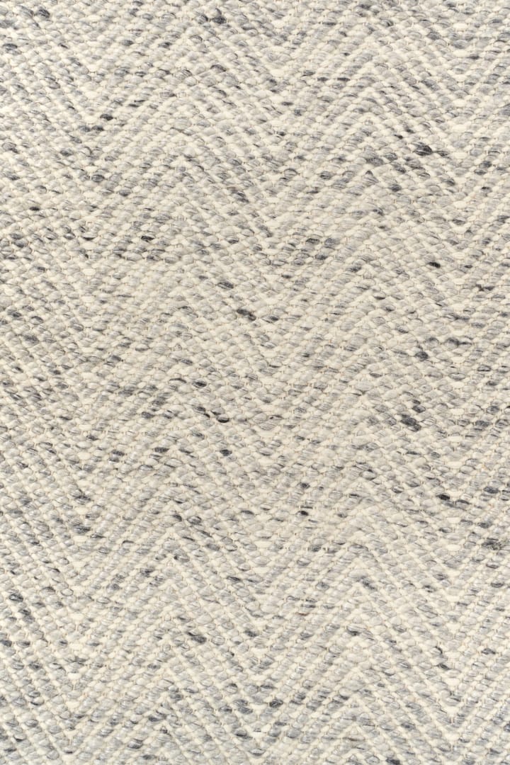 Alfombra de lana Furrow blanco natural/gris, 170x240 cm Scandi Living