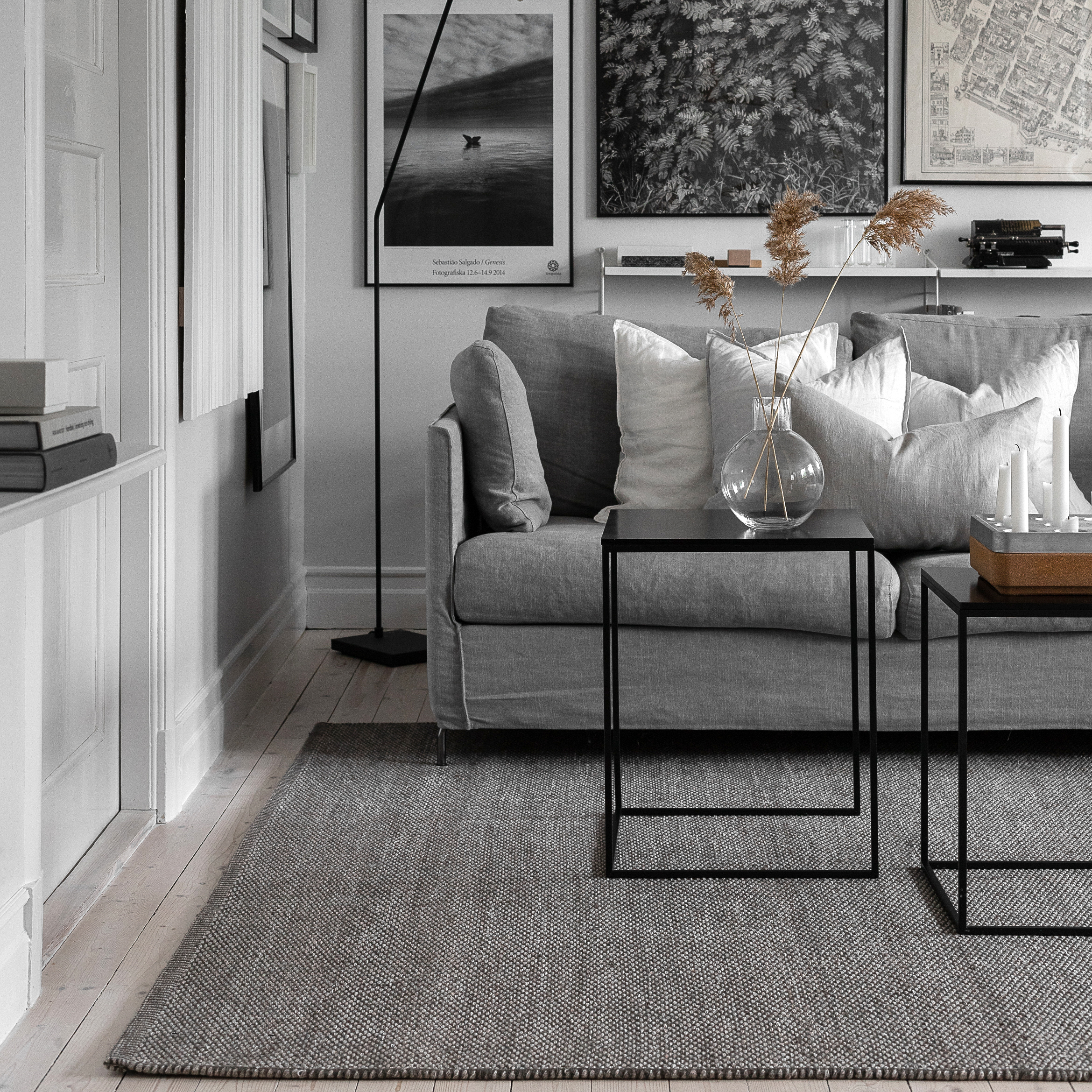 Alfombra de lana Lea gris natural | Scandi Living | Tienda online