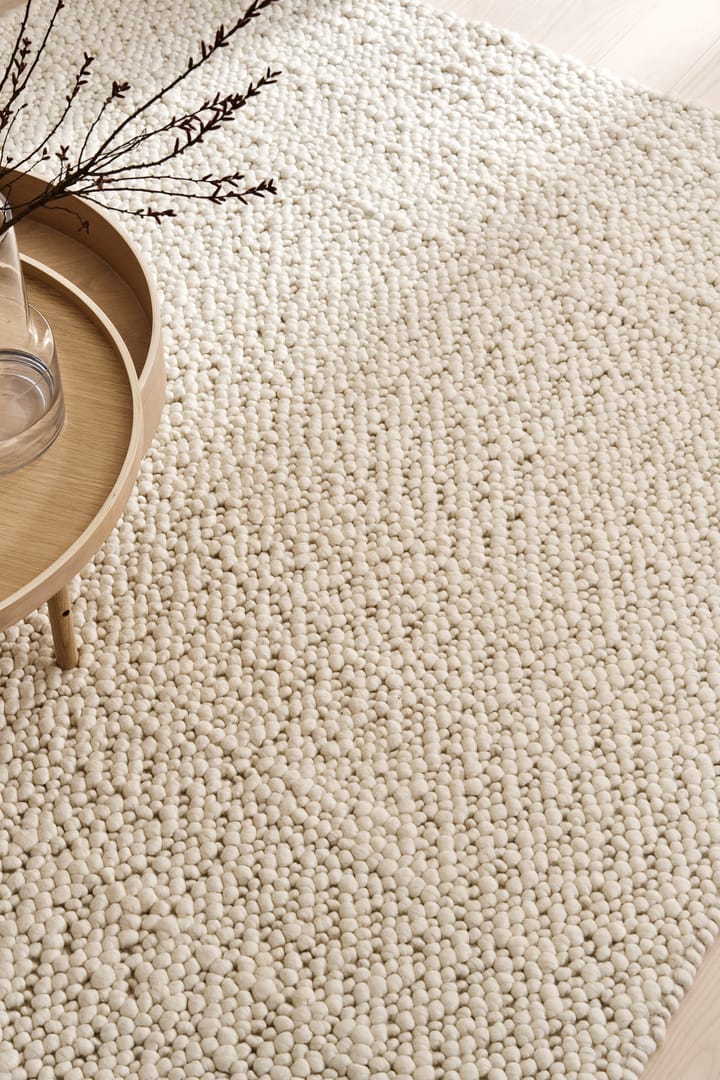 Alfombra de lana Mire blanco natural, 170x240 cm Scandi Living