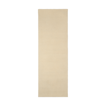 Alfombra de lana Terrain blanco natural - 80x240 cm - Scandi Living