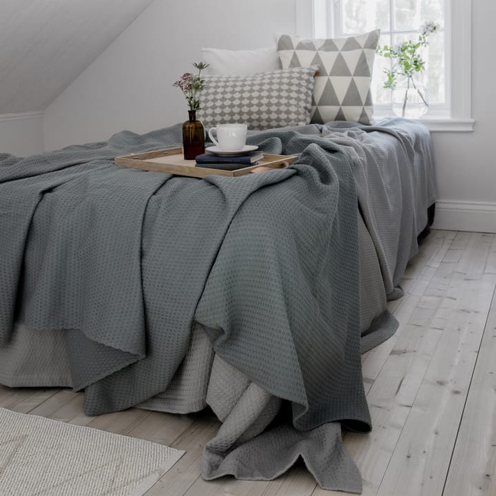 Colcha de cama Kimono 260x260 cm - dusty petrol - Scandi Living