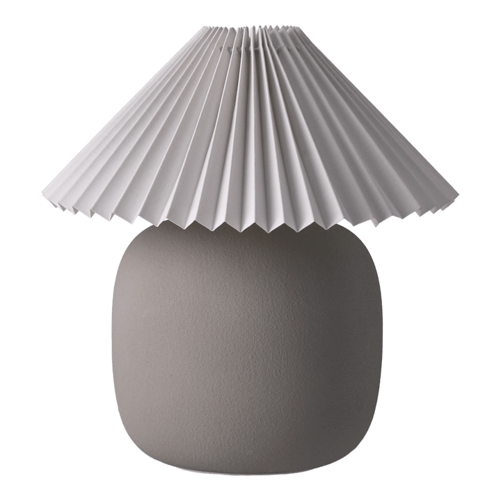 Lámpara de mesa Boulder 29 cm grey-pleated white - undefined - Scandi Living