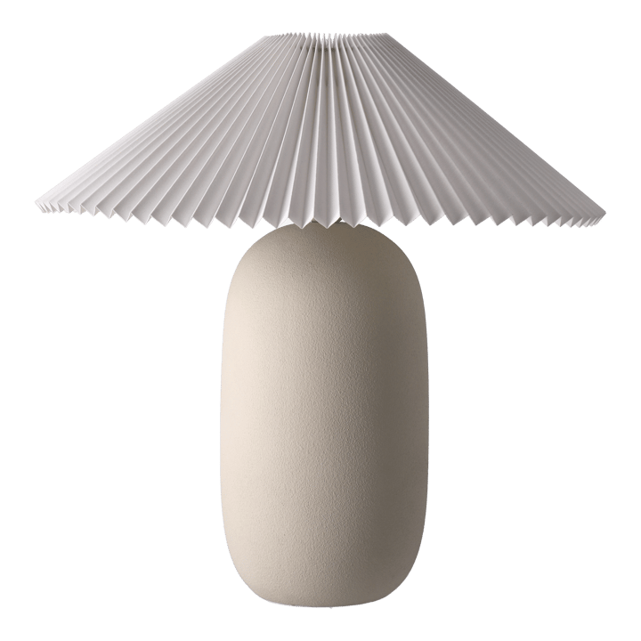 Lámpara de mesa Boulder 48 cm beige-pleated white - undefined - Scandi Living