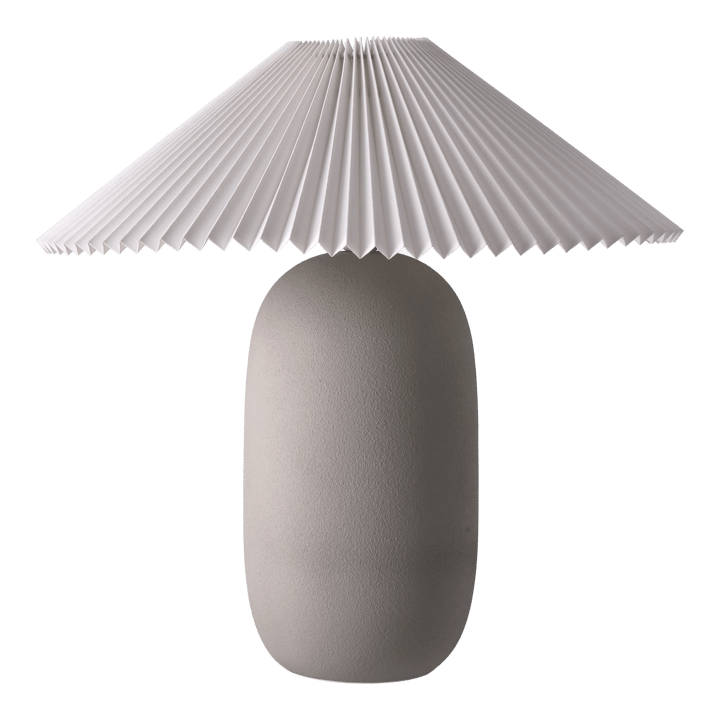 Lámpara de mesa Boulder 48 cm grey-pleated white - undefined - Scandi Living