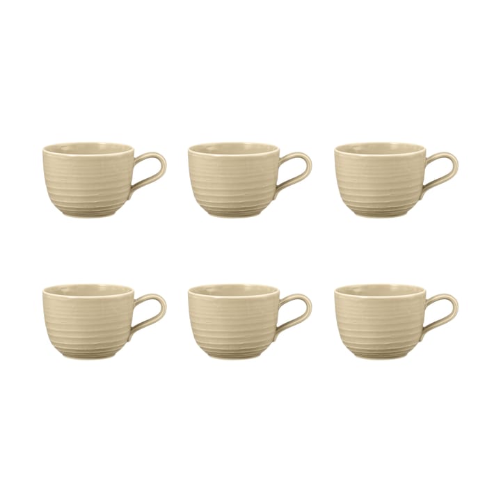 6 Tazas Terra 26 cl - Sand Beige - Seltmann Weiden