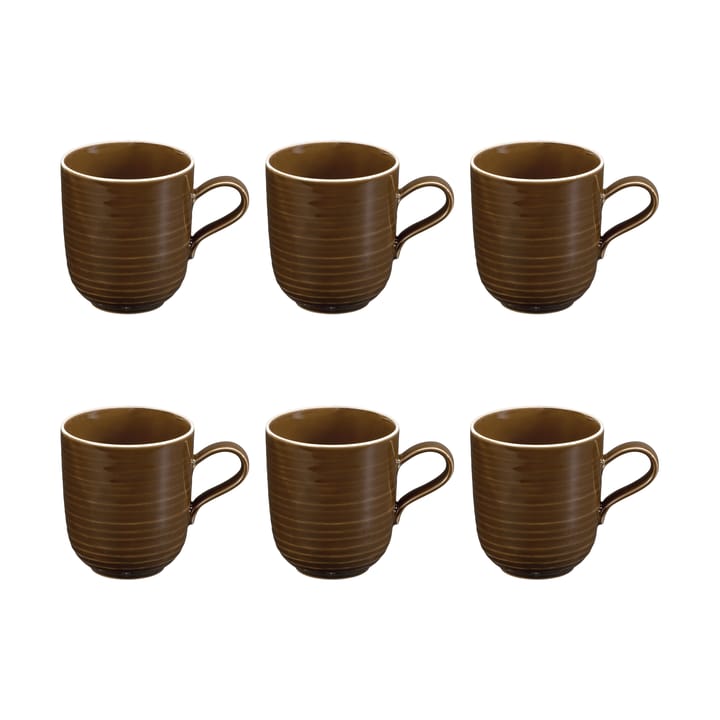 6 Tazas Terra 40 cl - Earth Brown - Seltmann Weiden