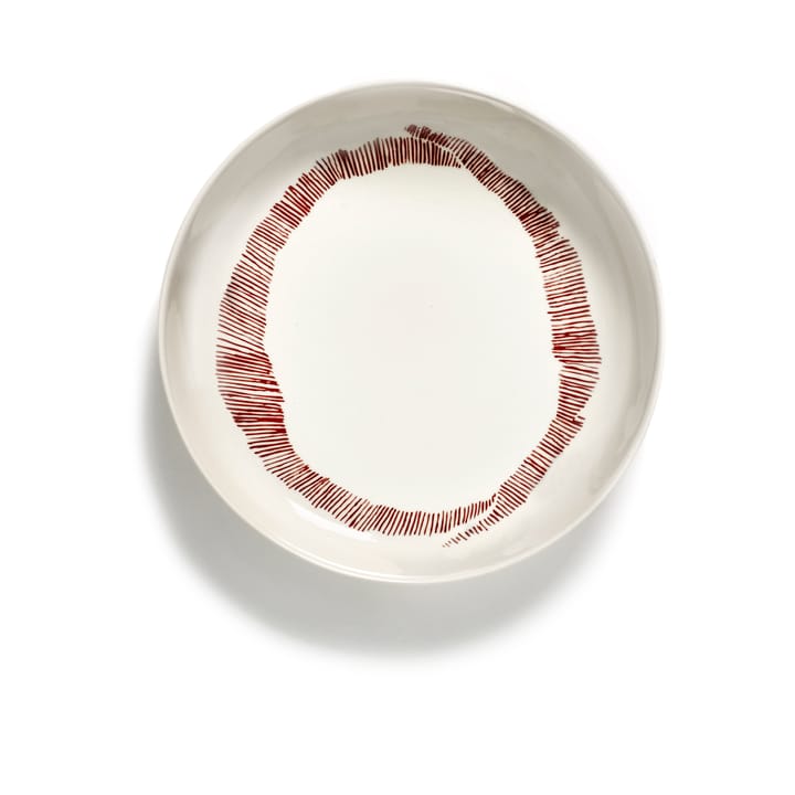 2 Platos hondos Ottolenghi Feast Ø22 cm - White stripes-red - Serax