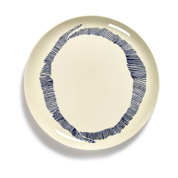 2 Platos Ottolenghi Feast L Ø26 cm - White stripes-blue - Serax