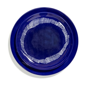 2 Platos Ottolenghi Feast M Ø22,5 cm - Dark blue stripes-white - Serax