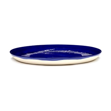 2 Platos Ottolenghi Feast M Ø22,5 cm - Dark blue stripes-white - Serax