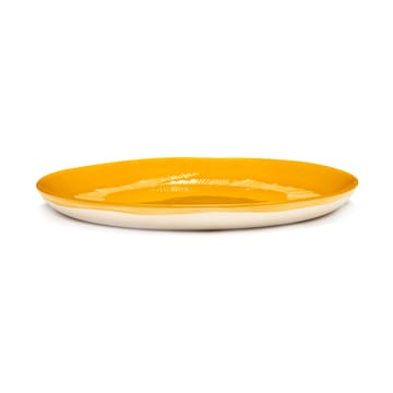 2 Platos Ottolenghi Feast M Ø22,5 cm - Yellow stripes-white - Serax