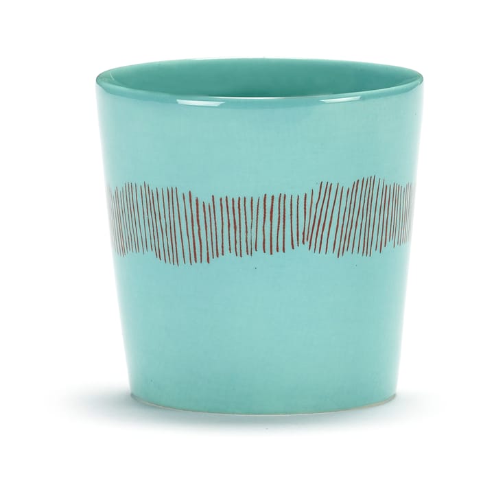 4 Tazas de café Ottolenghi Feast 25 cl - Azure stripes-red - Serax