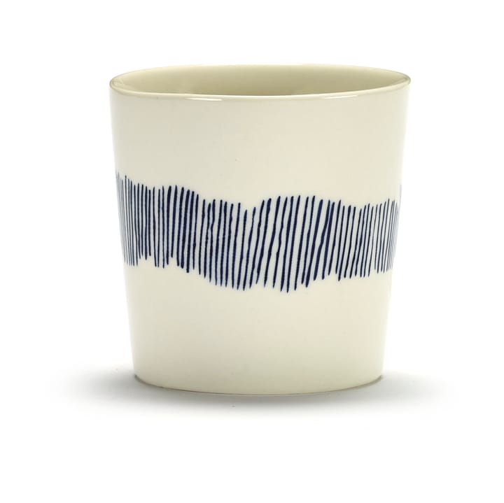 4 Tazas de café Ottolenghi Feast 25 cl - White stripes-blue - Serax