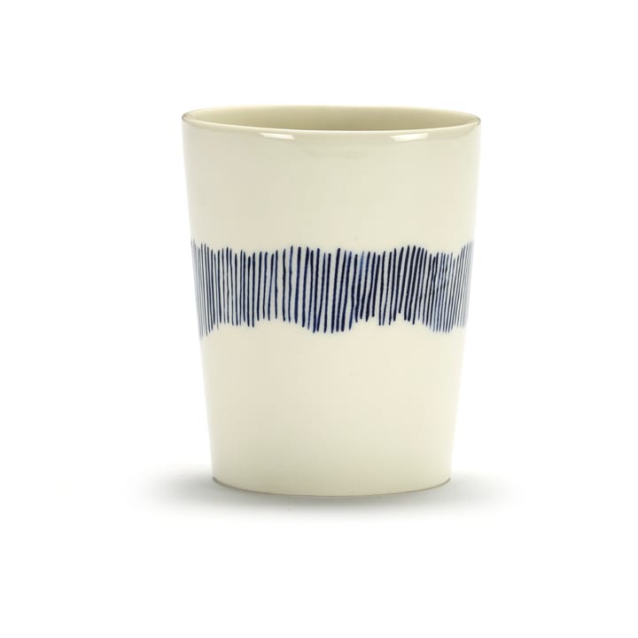 4 Tazas de té Ottolenghi Feast 33 cl - White stripes-blue - Serax