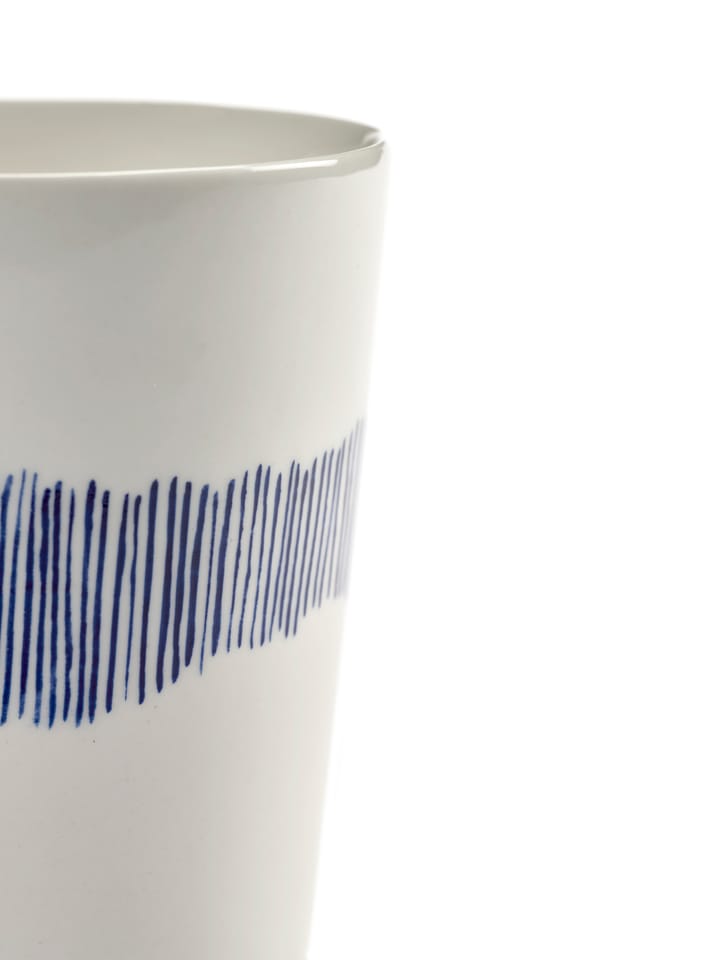 4 Tazas de té Ottolenghi Feast 33 cl - White stripes-blue - Serax