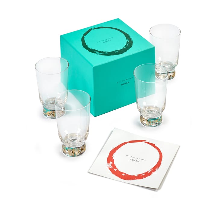 4 Vasos Ottolenghi Feast 33 cl, Stripes gold Serax