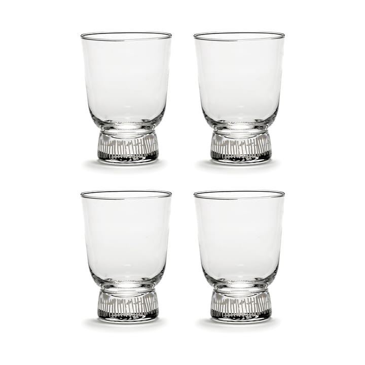 4 Vasos Ottolenghi Feast 33 cl - Stripes sandblasted - Serax