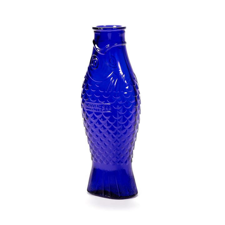 Botella de vidrio Fish & Fish 85 cl - Cobalt blue - Serax