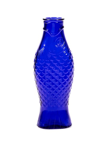 Botella de vidrio Fish & Fish 85 cl - Cobalt blue - Serax