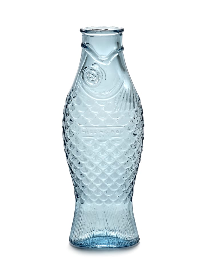 Botella de vidrio Fish & Fish 85 cl, Light blue Serax