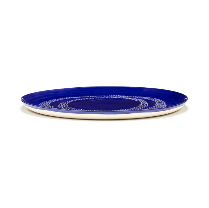 Fuente para servir Ottolenghi Feast Ø35 cm - Dark blue dots-white - Serax