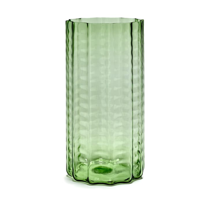 Jarrón Waves 03 35 cm - Green-clear - Serax