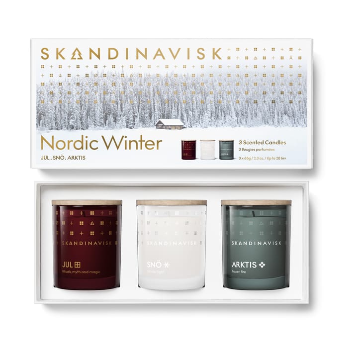 Set de regalo de velas aromáticas Nordic Winter 3 piezas - 65 g - Skandinavisk