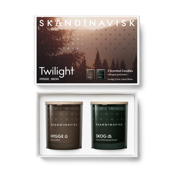 Set de regalode velas aromáticas Twilight 2 piezas - 65 g - Skandinavisk