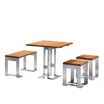 Mesa Paus - Roble, soporte galvanizado - SMD Design