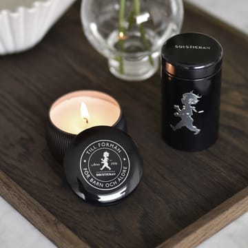 Vela aromática Solstickan 25 h - Negro-madera de cedro - Solstickan Design