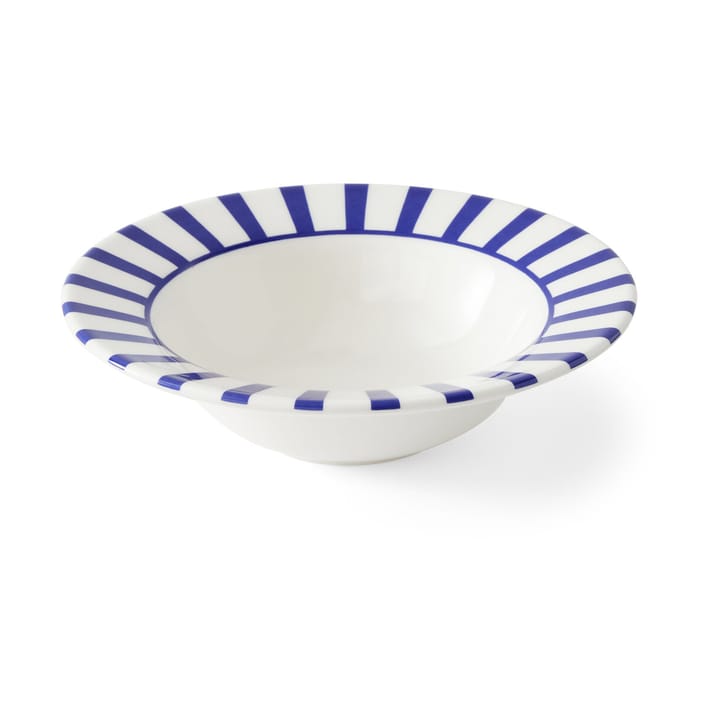 Bol de desayuno Steccato Ø19 cm - Azul-blanco - Spode