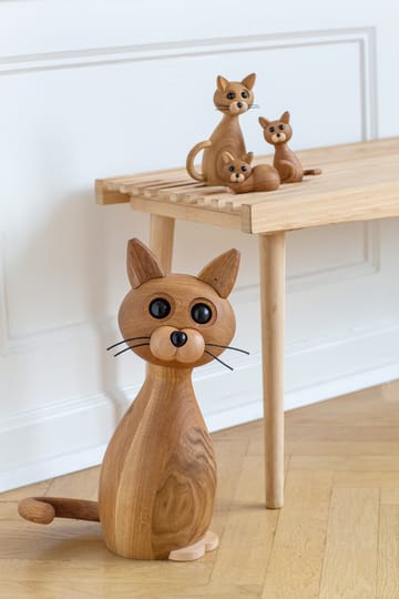 Decoración gato Lucky 42 cm - Roble-Arce - Spring Copenhagen