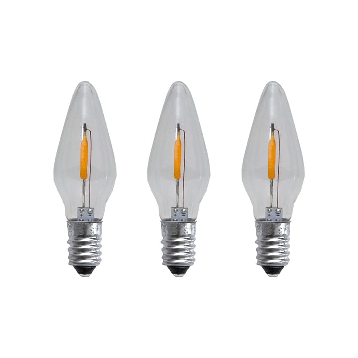 3 Bombillas de repuesto E10 LED filament soft glow - 0,5W 1900K no regulable - Star Trading