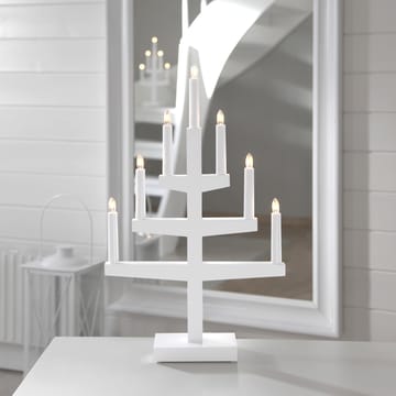 Candelabro de adviento Trapp 54 cm - blanco - Star Trading