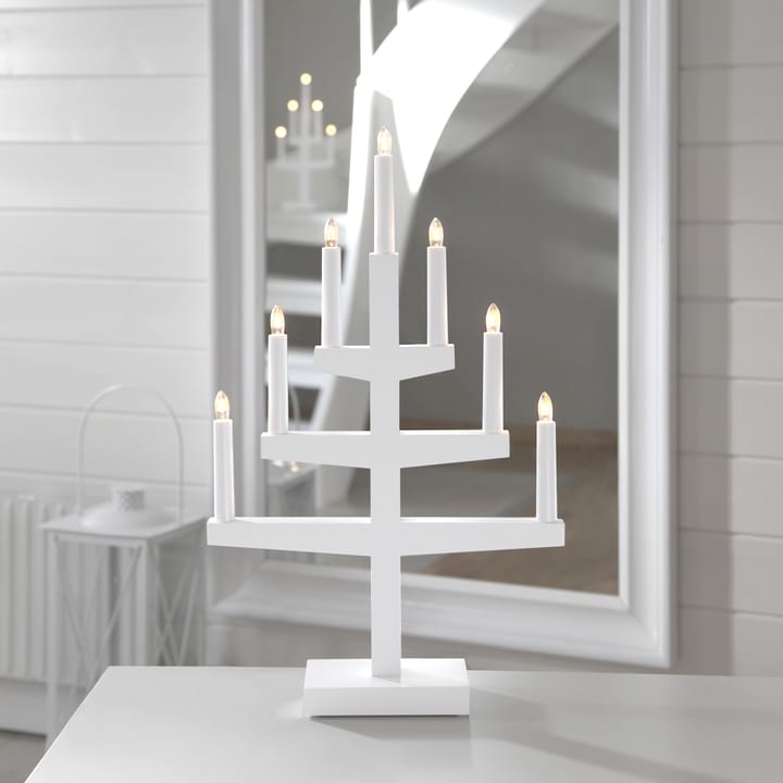 Candelabro de adviento Trapp 54 cm, blanco Star Trading