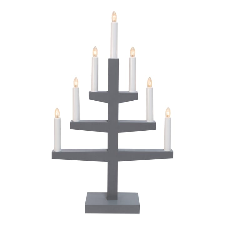 Candelabro de adviento Trapp 54 cm - gris - Star Trading