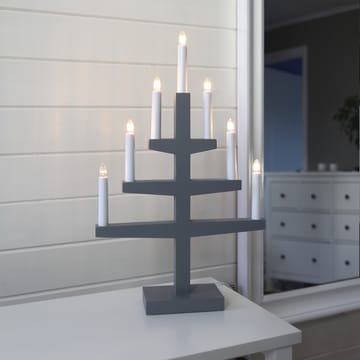 Candelabro de adviento Trapp 54 cm - gris - Star Trading