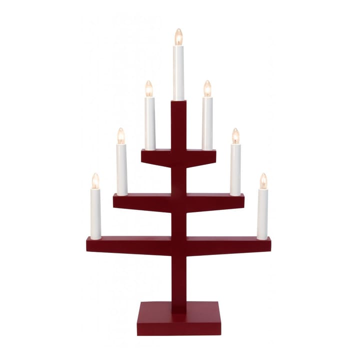 Candelabro de adviento Trapp 54 cm - rojo - Star Trading