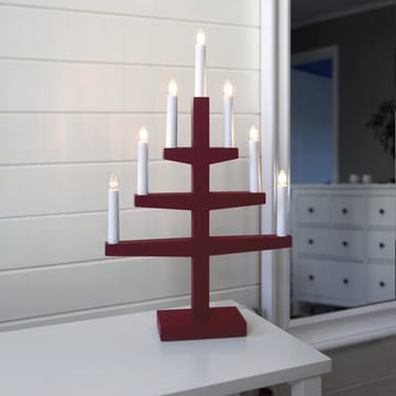 Candelabro de adviento Trapp 54 cm - rojo - Star Trading