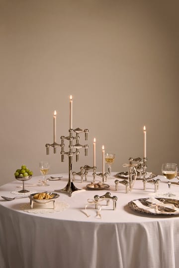 3 Candelabros STOFF Nagel - cromo - STOFF