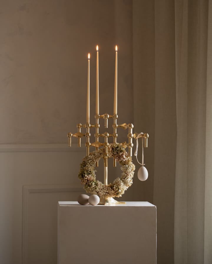 3 Candelabros STOFF Nagel, latón STOFF