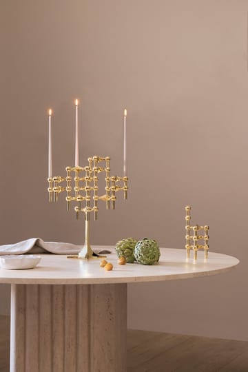 3 Candelabros STOFF Nagel - latón - STOFF