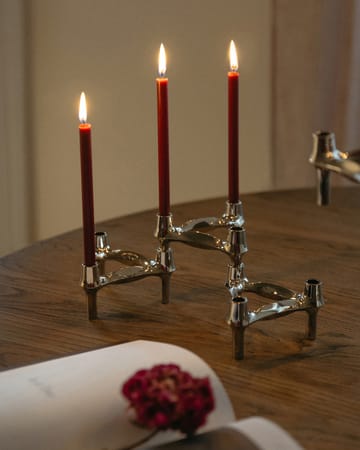 Set de 3 candelabros STOFF Nagel BMF - cromo - STOFF