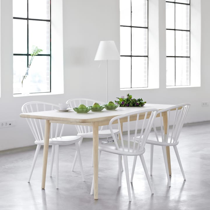 Mesa Miss Holly, 175x82 cm, Abedul aceitado blanco, no divisible Stolab