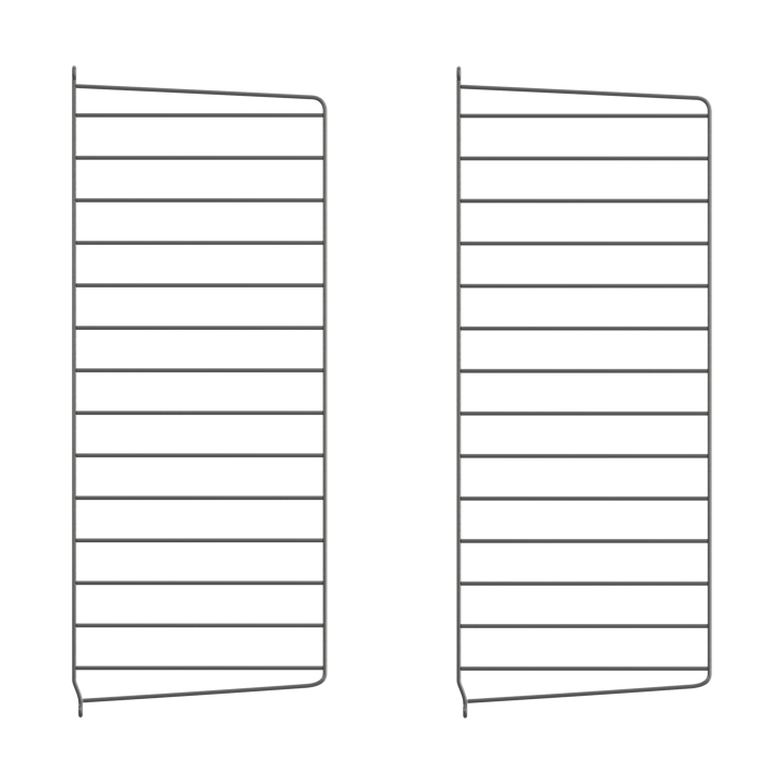 Panel de pared String - Gris oscuro, 75x30 cm, set de 2 - String